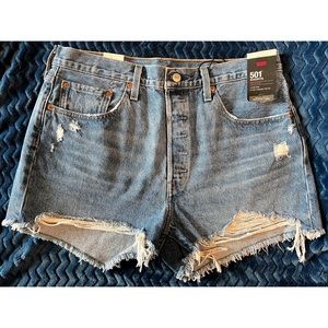 Levi’s 501 Original Distressed Cut Off Shorts